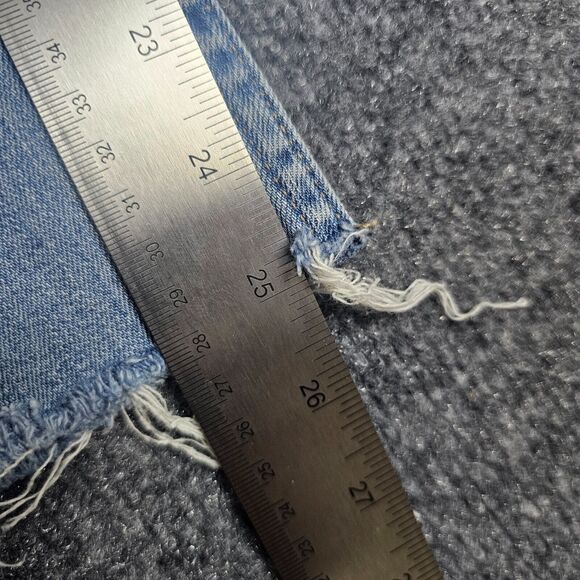 Levis Jeans Womens 28 Blue 535 Super Skinny Light Wash Denim customized 90s Y2K - Picture 10 of 13